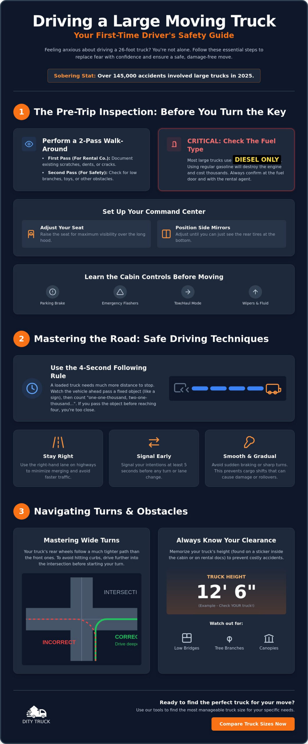 15 Essential Tips for Driving a Large Moving Truck for the First Time